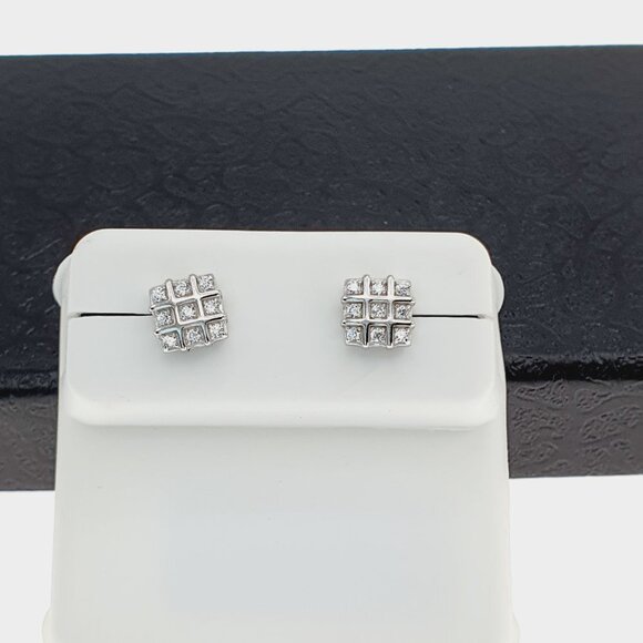 "925 sterling silver luxury CZ earrings for women/girls, Best for  RJUS2210 - Picture 2 of 7
